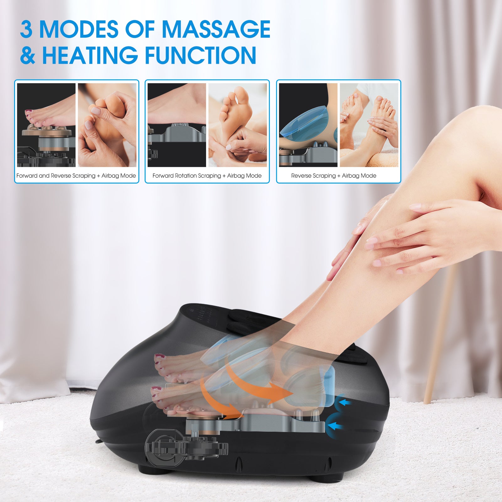 Foot Massager Machine With Heat And Massage Gifts For Men And Women Shiatsu Deep Kneading Electric Feet Massager For Home And Office Use Foot Massager Machine With Heat And Massage Gifts For Men And Women Shiatsu Deep Kneading Electric Feet Massager For Home And Office Use